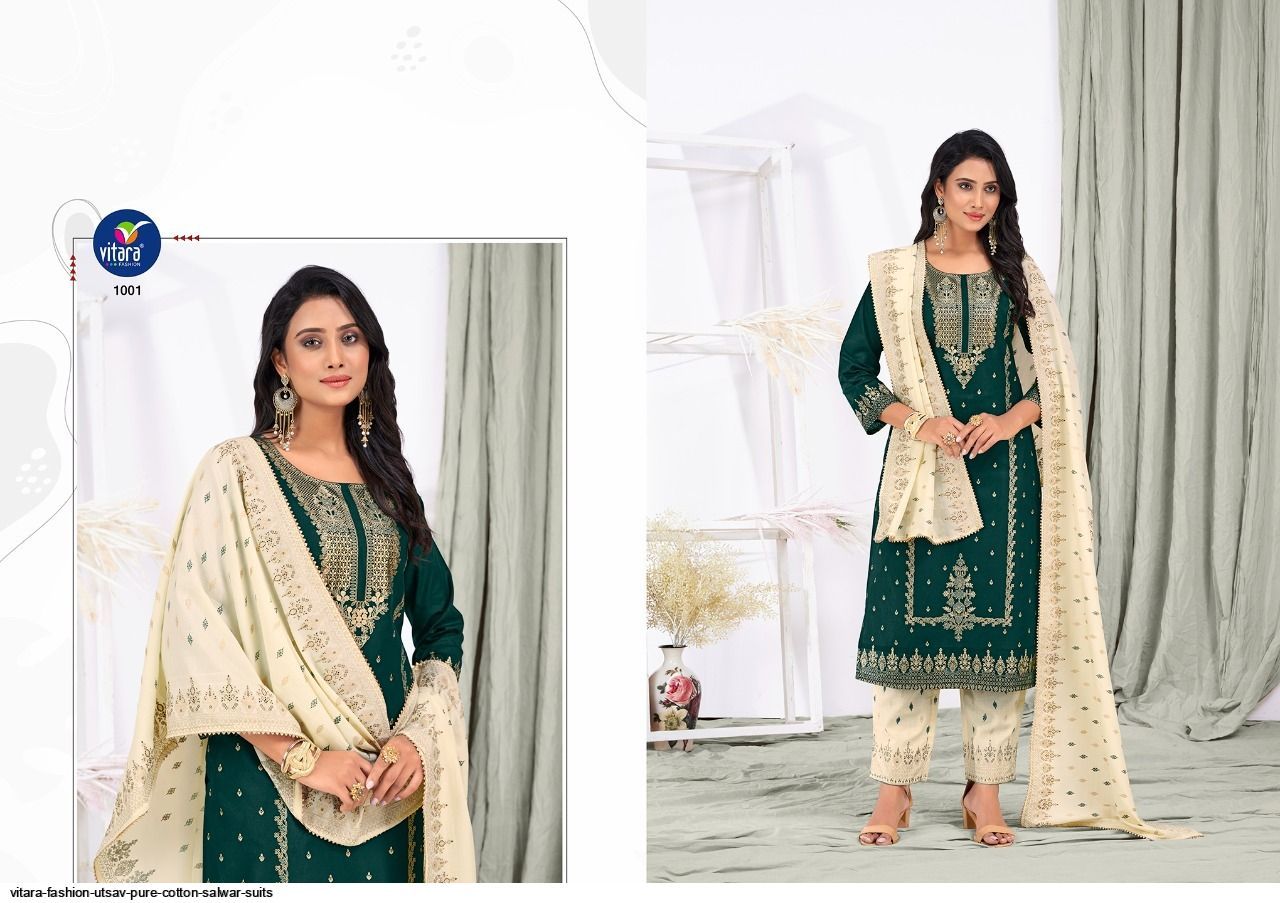 MNF » Vitara Fashion Utsav Pure Cotton Salawar Suits
